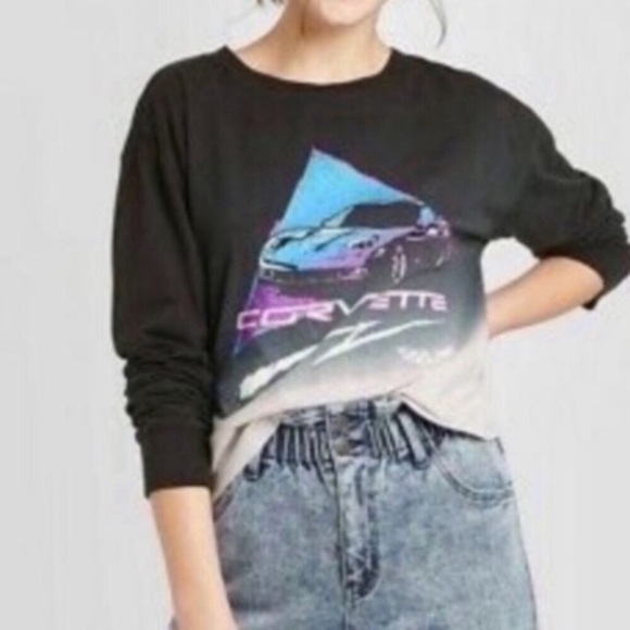 GM Tops - GM Corvette Ombré Long Sleeve Tee